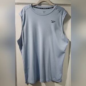 Reebok Pale Blue Men's Athletic Tank Top size:L